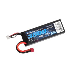 T2M Accu Li-po 11.1V 3S 3800mAH 35C Dean